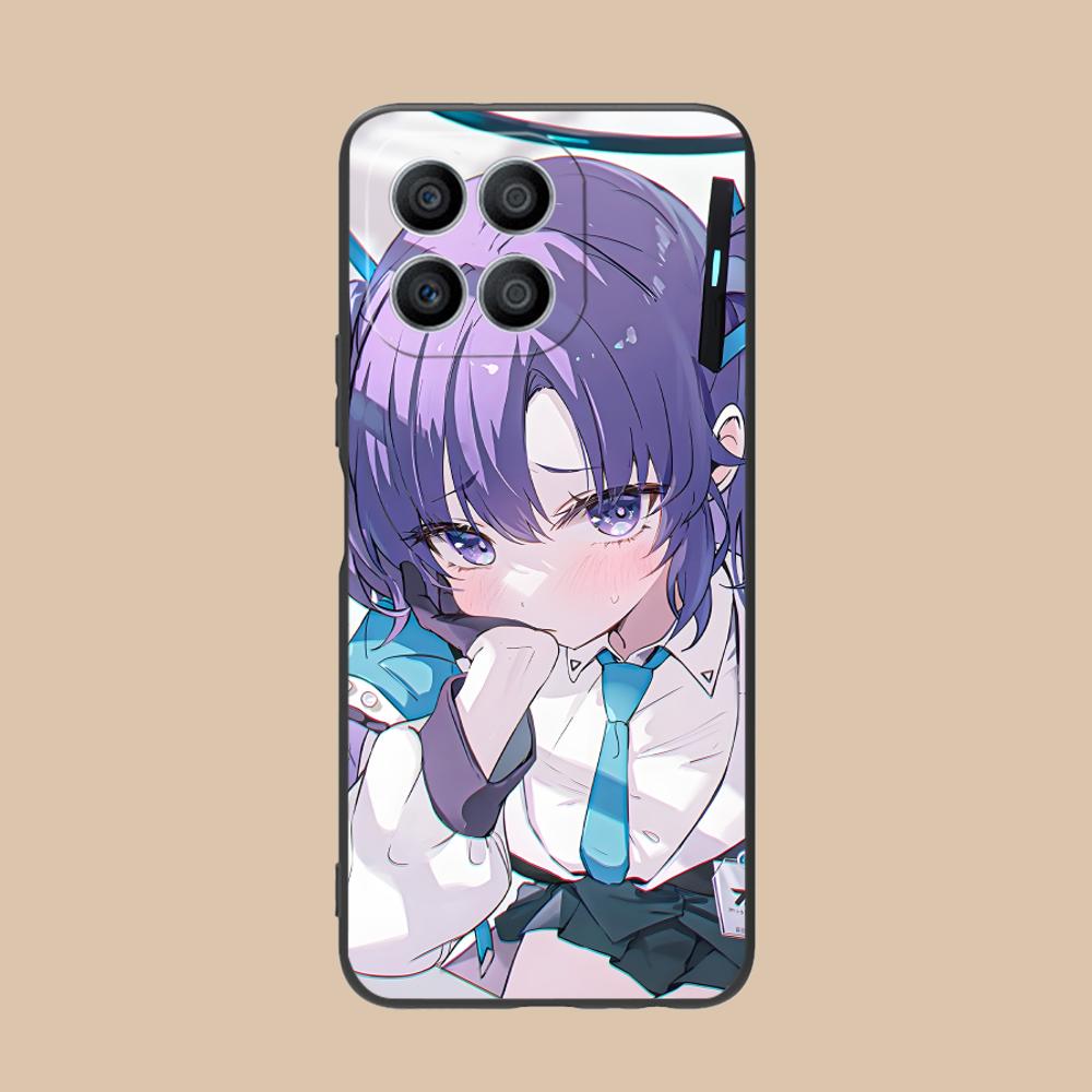 Blue Archive Yuuka Matte TPU Mobile Phone Case for Honor 90 80 70 60 50 30 20 10 9 8 7 Pro S SE Lite 5G Colorful Printing Cover
