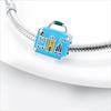 Brand New Trendy Fashion Travel Series Airplane Popular Hot Air Balloon Flag Charm Bead Component Pendant Bead Component Compatible With Authentic