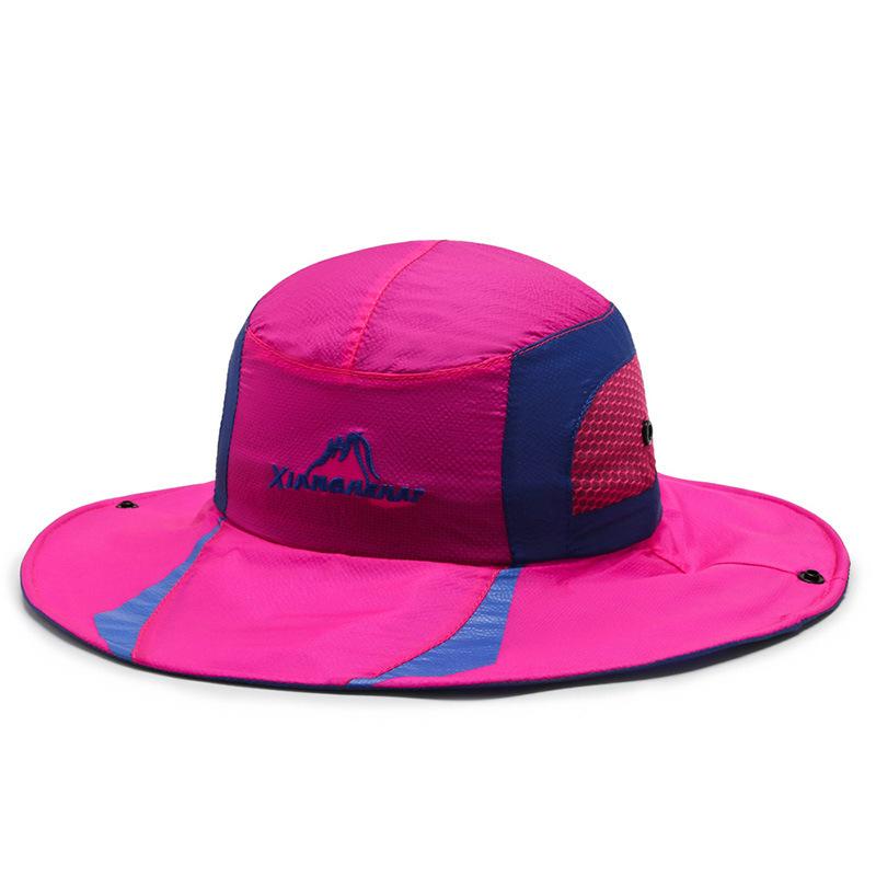 New bucket hat summer mountaineering windproof women's sun protection breathable light sun protection fishing