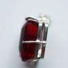 Certified 104.45 Ct Lab Created Red Ruby Pendant 925 Sterling Silver Square Gems My-383-k