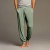 Men's Drawstring Pocket Cuffed Casual Pants Home Sleep Pants