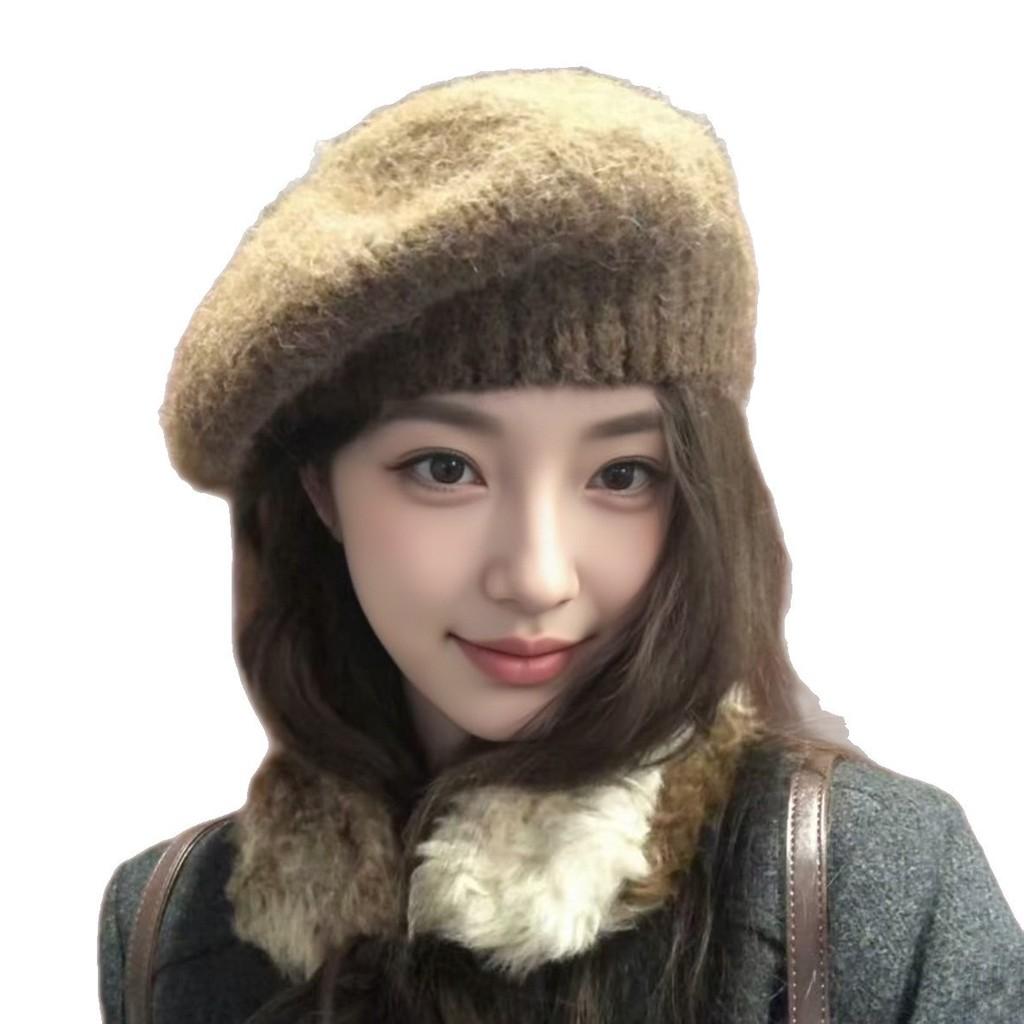 Ma Haimao Knit Beret Hat For Women Warm Fashion Autumn Chic Wearable