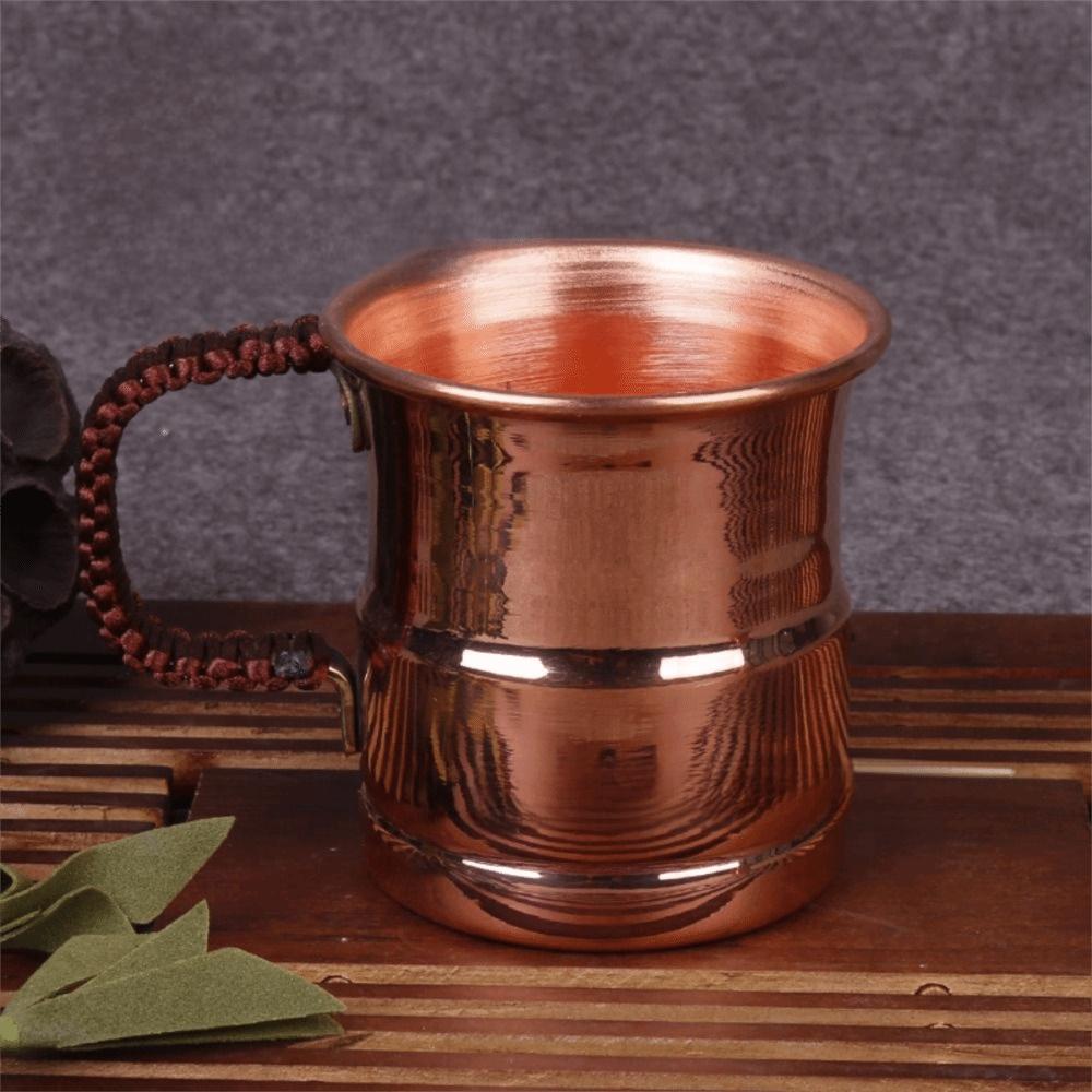 Thickened Design Moscow Water Mule 400ml Capacity Copper Milk Mug Copper Breakfast Cup Home Use