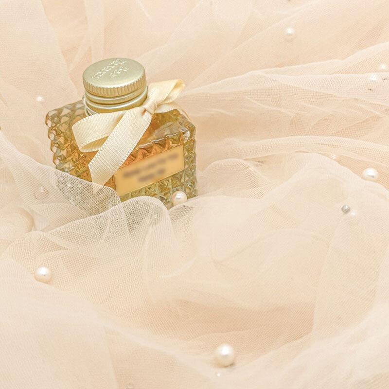 150cm Pearl Mesh Soft Tulle Mesh Fabric for Wedding Dress Party Material DIY Sewing Craft Dress Supplies Dining Table Decoration