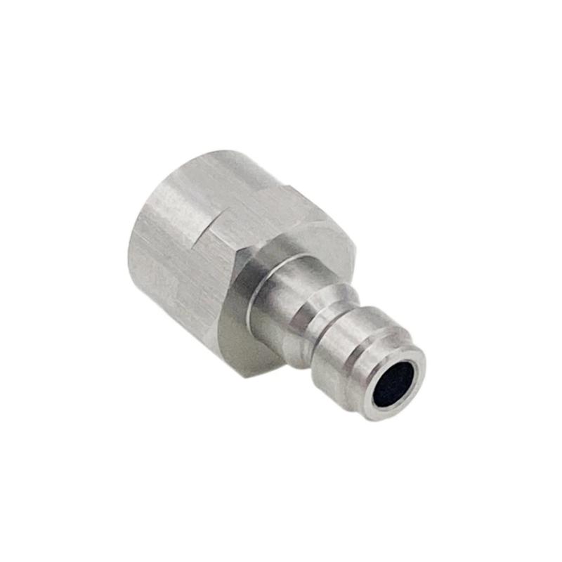 Stainless Steel Carbon Dioxide Inflatable Connector M11 Thread 8mm Quick Connection Adapter Quick Disconnect Accessories