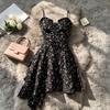 Pure French Floral Suspender Skirt Spring and Summer New Niche Design Feeling Spice Girl Waist Floral Dress