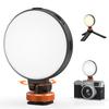 VRIG Camera LED Video Color Stepless Cold Shoe Compatible with Action and Tripods Light, Light, 360° Rotation, 2500K–8500K Temperature, Type-C