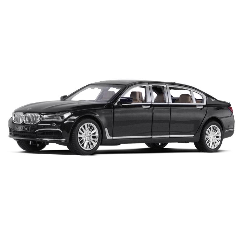 1:24 BMW 760 Extended Six-Door Alloy Model Car with Sound and Light Features