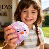 Sensory Stress Ball Cartoon Dumpling Squeeze Toy with Glitter, Relief Dough Soft Fidget Toy, Simulated Steamed Bun Slow Rising