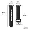 Suitable for  Watch2 42/46mm Durable Sweatproof Adjustable Fashion Silicone Wristband Link Bracelet Watch Band Strap
