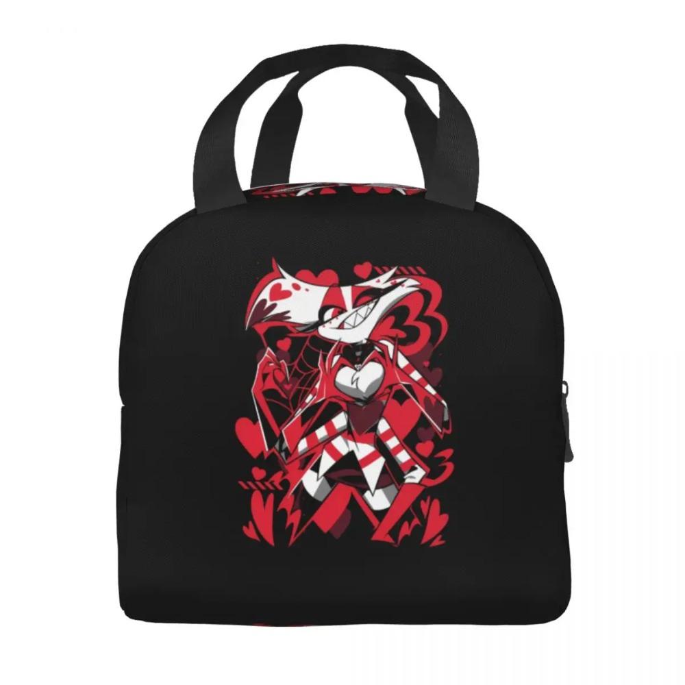 Benutzerdefinierte Hazbins Anime Animation Hotel Angel Dust Isolierte Lunchtasche Arbeit Schule Wiederverwendbare Thermos-Kühlbox Lunchbox Damen Kinder