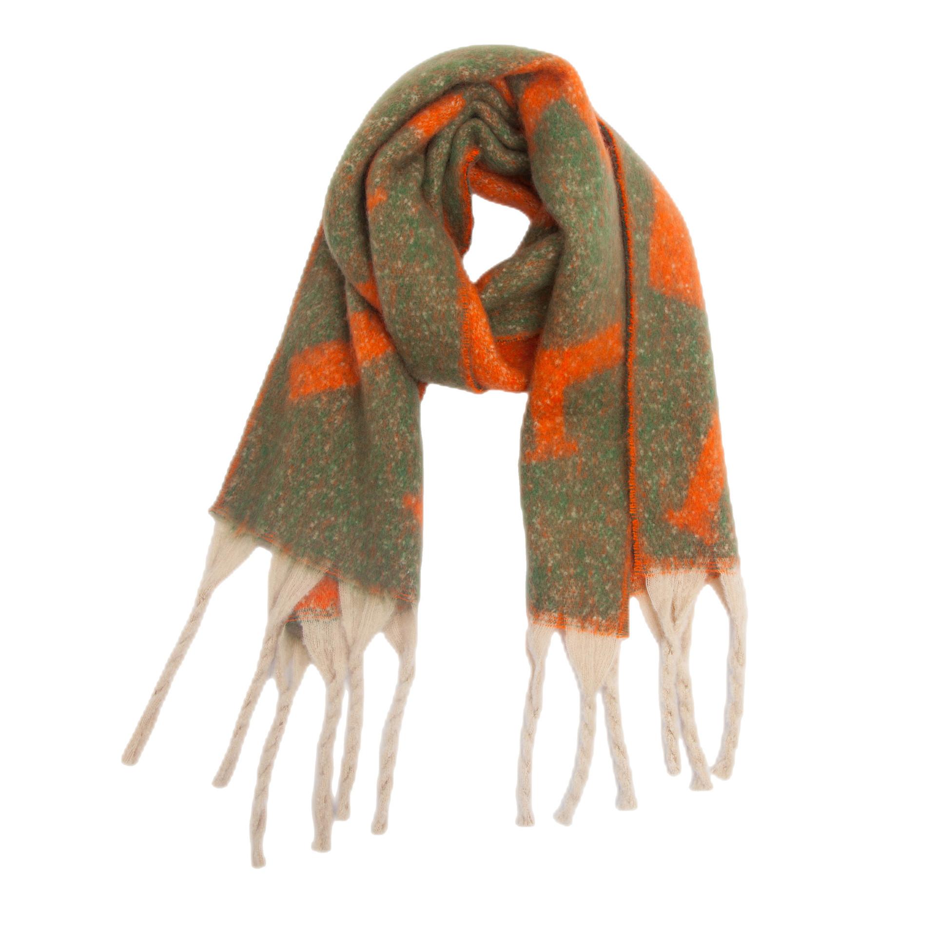 Женская теплая шаль — фото 16