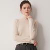 Le Ka Sha Women's 100% Pure Cashmere Turtleneck Pullover, Autumn/Winter 2026, Rolled Edge, 12-Gauge Knit Base Layer.