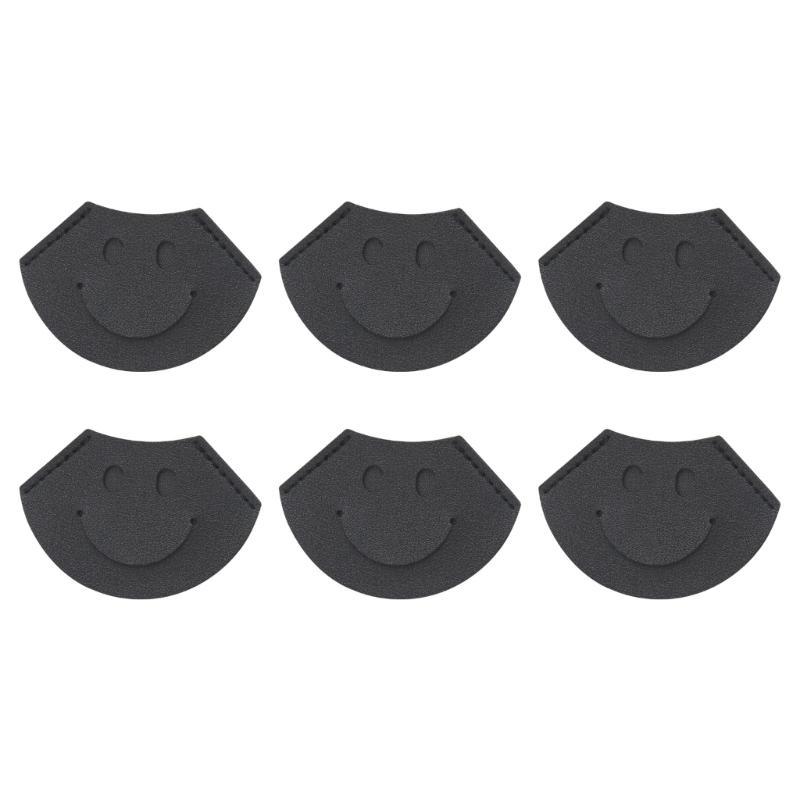 6Pcs Smiling Face Corner Bookmarks Leather Corner Page Book Marker Book Corner Protectors for Journal Planner Notebook