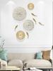 3D Fish Living Room Foyer Background Wall Decoration Metal Wall Decoration Pendant Copper Carp Treasure Pot Art Home Decoration