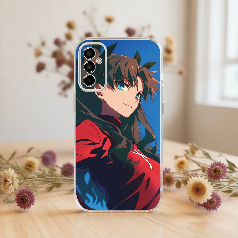 Fate Rin Tohsaka Phone Case Transparent Silicone Soft For SamsungA10,12,20,21S,30,31,40,50,51,52,70,71