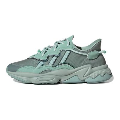Originals Ozweego Comfortable Breathable Non-Slip Low-Top Lifestyle Shoes Women Sneaker Gray Green GW3319