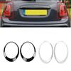 For BMW Mini Cooper F55 F56 F57 2015-2024 Headlight Trim Ring Tail Light Frame Bezel Head Rear Lamp Cover Replacement Part
