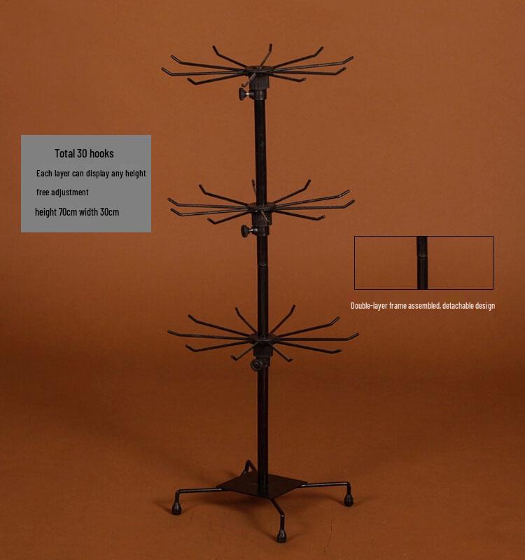 Zhiyu Three-Layer Rotating Jewelry Display Stand