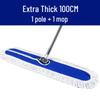 Large Cotton Thread Flat Dust Mop for Industrial, Commercial, Hotel, and Household Floors