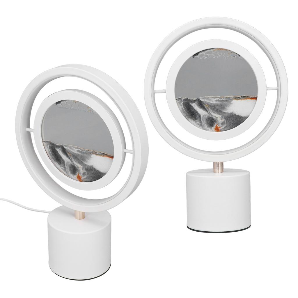 3D Moving Sand Art 3 Colors Lighting 360 Degrees Rotating USB Sandscape Motion Lamp Decoration for