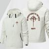 Men's outdoor jacket for autumn and winter, windproof, rainproofmulti-functional hoodsuitable for hiking and climbing printed design waterproof jacket