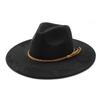 Vintage Style Felt Hat With Wide Brim And Sun Protection For Men Women