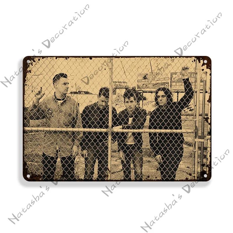 Indie Rock Sign Rock Band Wall Sign Arctic Monkeys Metal Signs Music Metal Sign Rusty Vintage Poster Home Club Pub Bar Decor