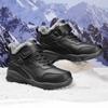 Boots Men Slip On Winter Shoes For Men outdoor Waterproof Ankle Boots Winter Boots Male Snow Botines Black Botas Femininas