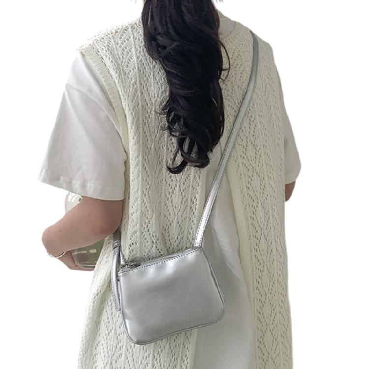 Casual PU Leather Crossbody Bag for Women Girls Phone Bag Small Shoulder Purse