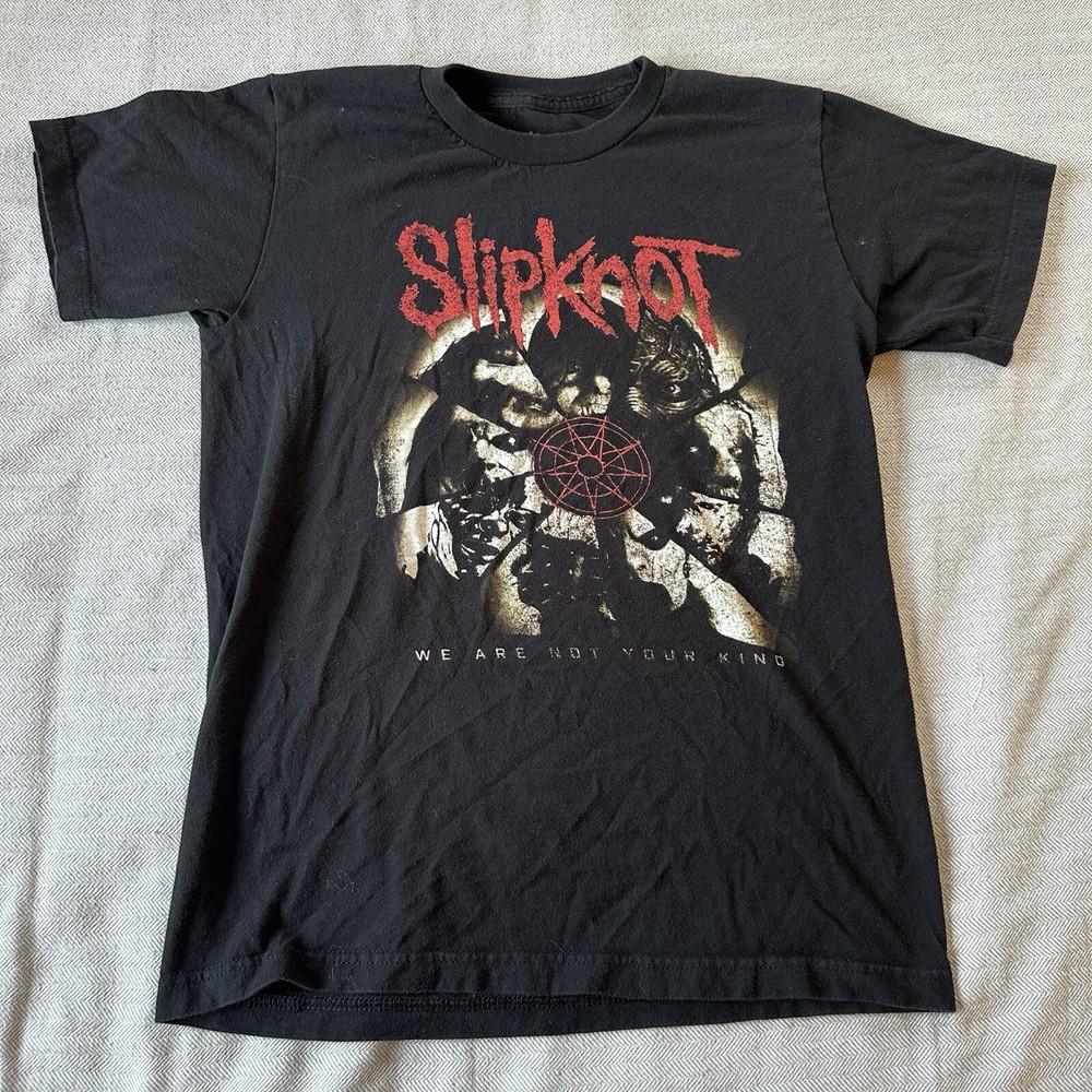Футболка Slipknot Размер Маленький Черная Графическая Рок Метал Музыка Мужская Женская Унисекс XXL
