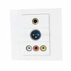 86 Type Modular Panel with Customizable Module Wall Plate Suitable for Multimedia Interfaces ABS Texture Embedded Frame