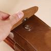 Pu Leather Crossbody Bag Versatile Style Simple Design Waist Bag Multiple Pockets Leather Case Messenger Bag Outdoor Work