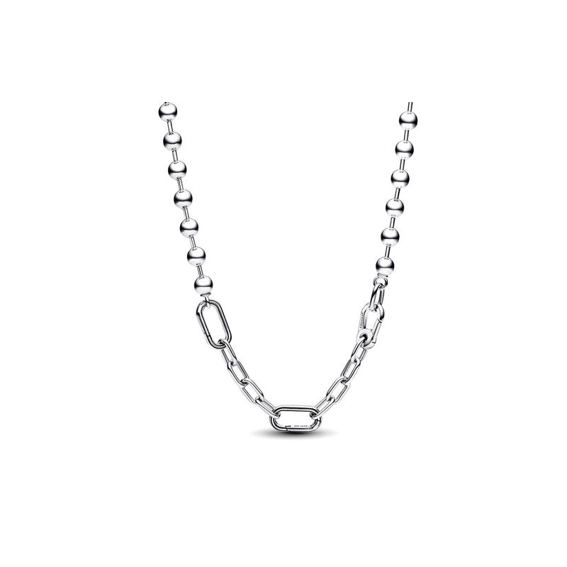 Pandora Collana ad anello con perline ME Argento 925 Collana da donna in argento 392799C00