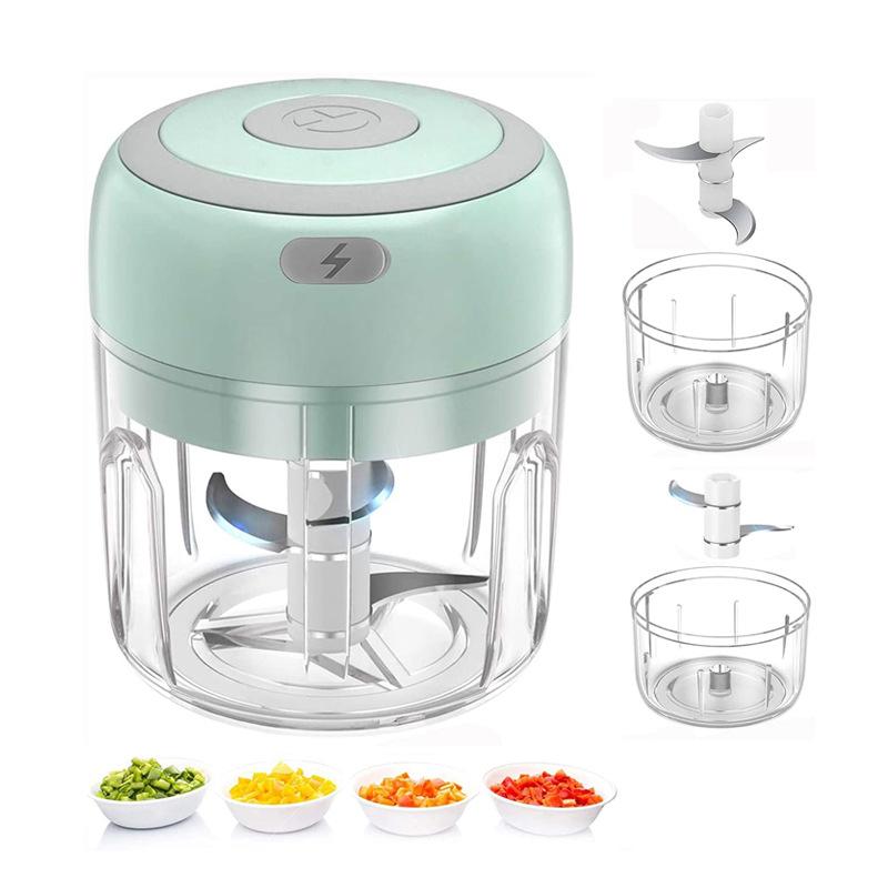 100/250 ml Mini USB bezdrátový elektrický lis na česnek lis Mlýnek na maso Mlýnek na maso chilli Kuchyňské nářadí
