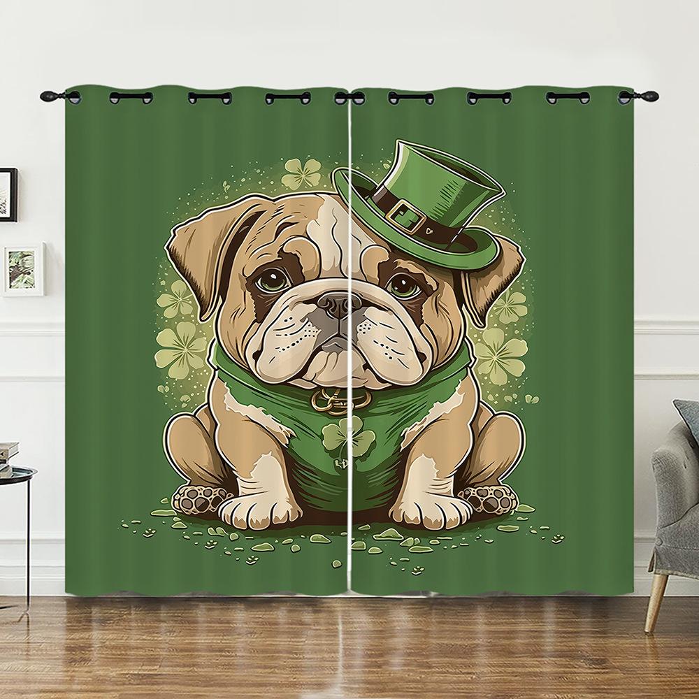 Curtains Santatrick Festival Cuckold Festival Curtains Digital Printing Blackout Curtains No Punching