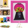 Candy Dispenser Picture Frame Wall Candy Frame Wall Candy Dispenser Holiday Gift for Candy Nuts Cat and Dog Dim Sum