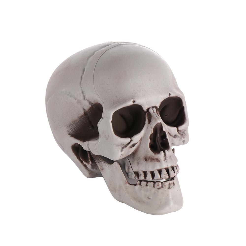1PC Terrible Party Decoration Game Supplies Halloween Props Human Skeleton Skull Head Hanging Decor