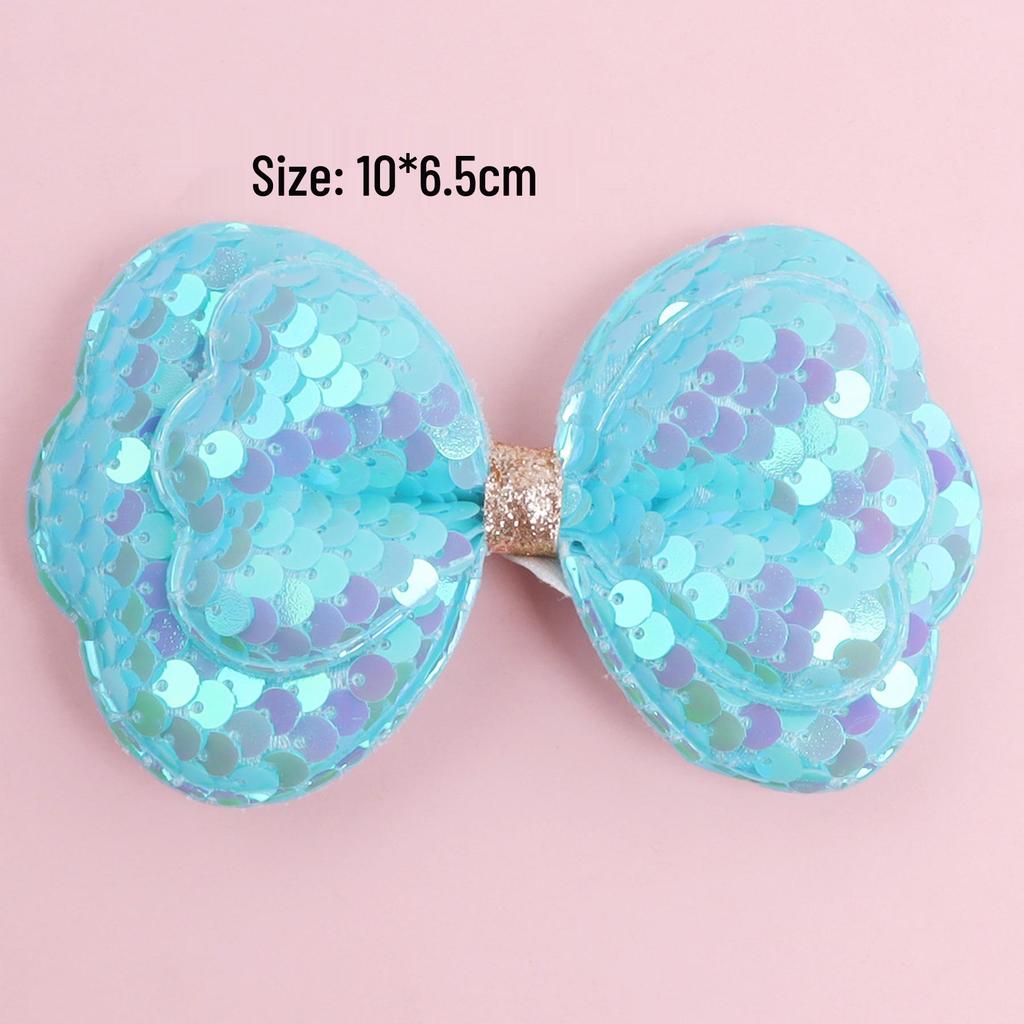 Colorful Glitter Bow Hair Accessories Kit: Semi-Finished Materials for DIY Clothing and Decorations
