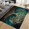VIKAMA Tree Of Life Print Entrance Mat Living Room Bedroom Decorative Rug Machine Washable Home Furnishings