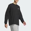 adidas Logo Print Loose Fit Long Sleeve T-Shirt Men Tops Black JF3925