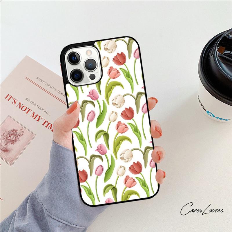 Tulips Flower Spring Phone Case For Apple iPhone 17 Air Pro Max Plus Coque For iPhone 17 Air 14 15 16 13 12 Max Cover