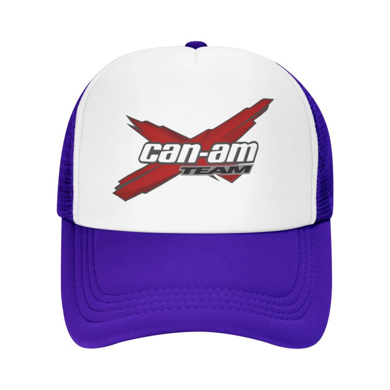 Custom BRP Can Am Logo Print Mesh Baseball Cap Summer Breathable Mesh Sun Hats Caps Unisex Outdoor Adjustable Casual Headwear