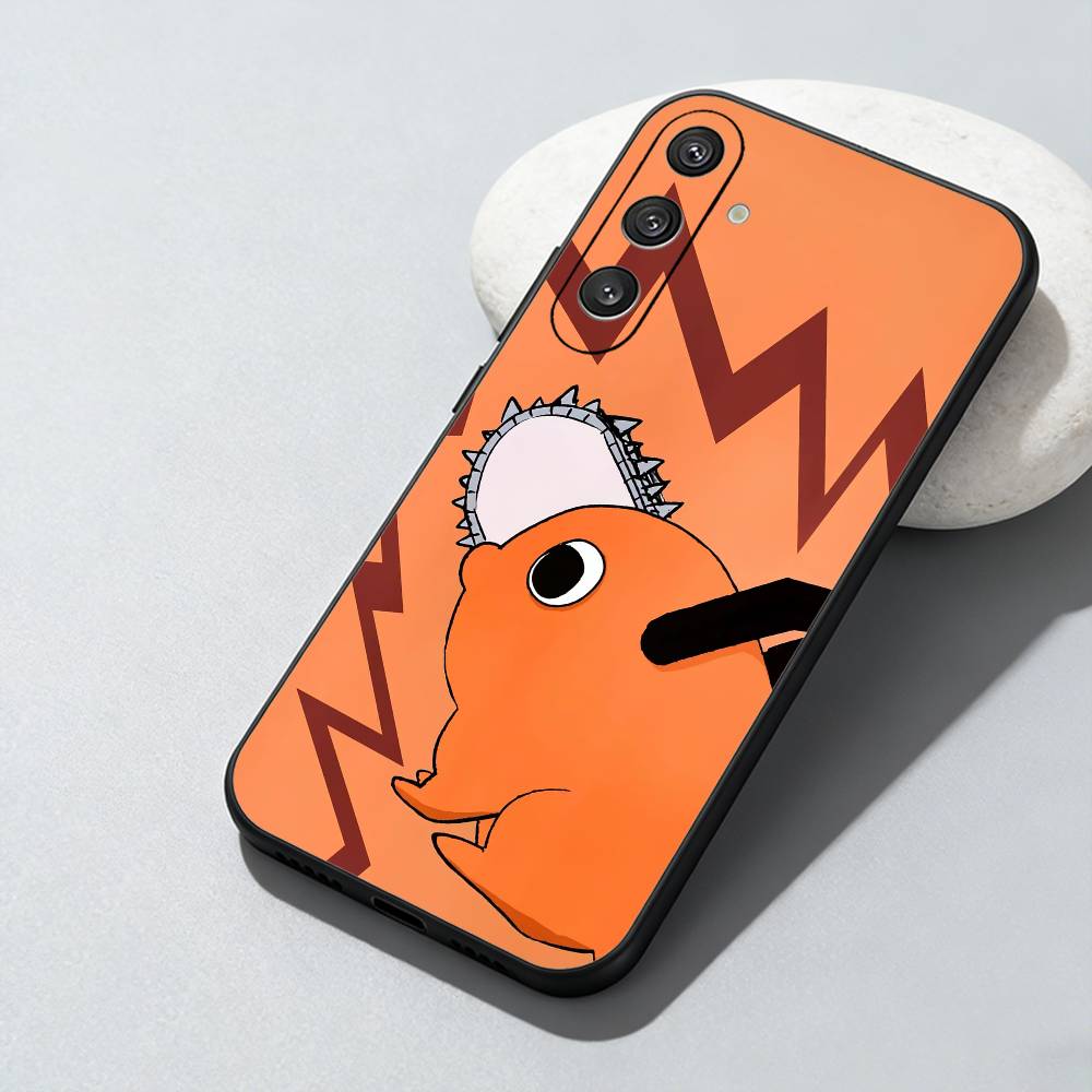 

Anime P-Pochita Phone Case For Samsung Galaxy A73,A72,A71,A70,A52,A51 Others Soft Black Cover Samsung a11
