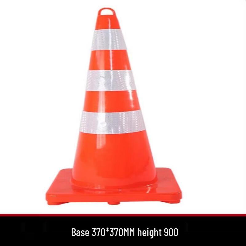 Brangdy 900mm Red PVC Traffic Safety Cone with Handle
