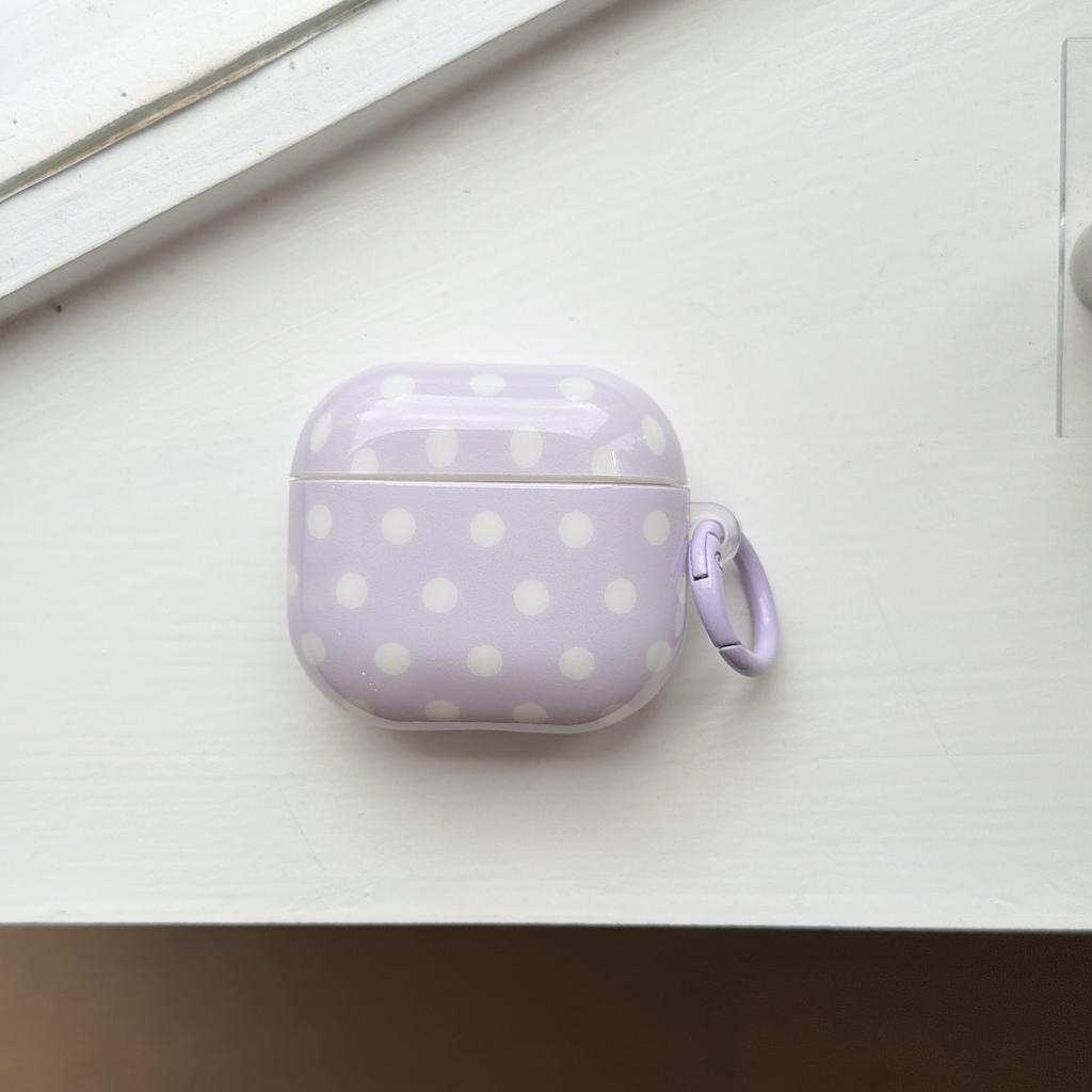 Ins Simple Solid Color Polka Dot Suitable for Apple 1/1 Generation Protective Case AirPods Pro1 Wireless Bluetooth Headset Case