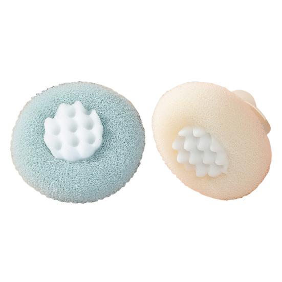 1/2/3/4Pcs Massage Shower Ball Super Soft Sunflower Suction Cup Bath Ball Exfoliating Bath Sponge Cleaning Brush