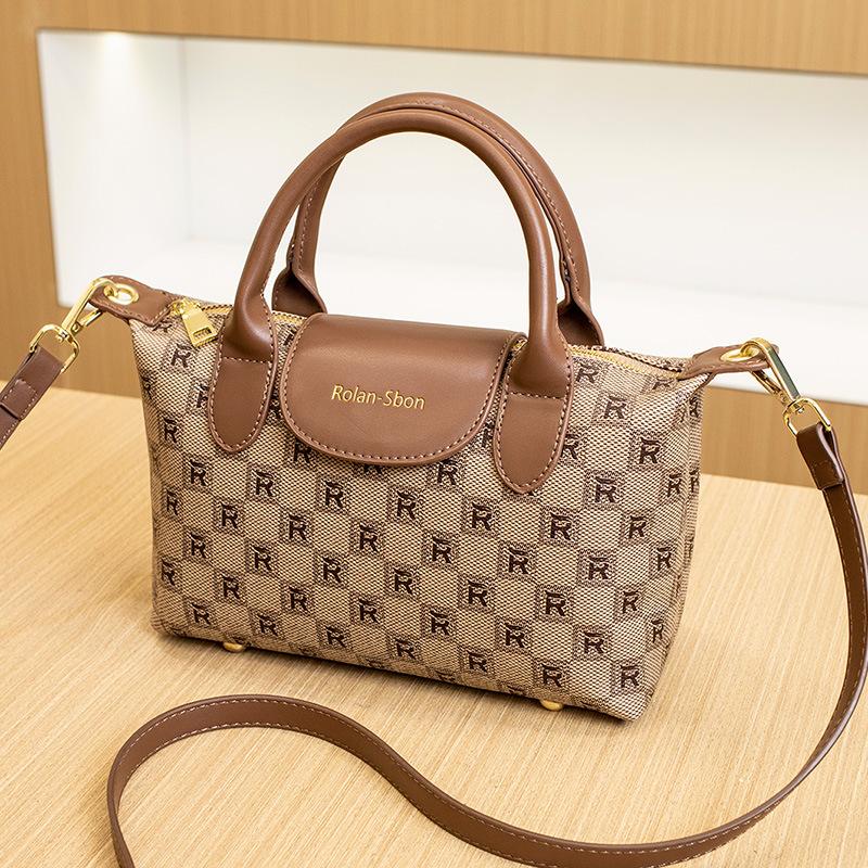 

Новая женская сумка с клетчатым принтом, трендовая, с индивидуальностью, новая наплечная сумка, сумка-мессенджер, модная сумка-пельмень хаки