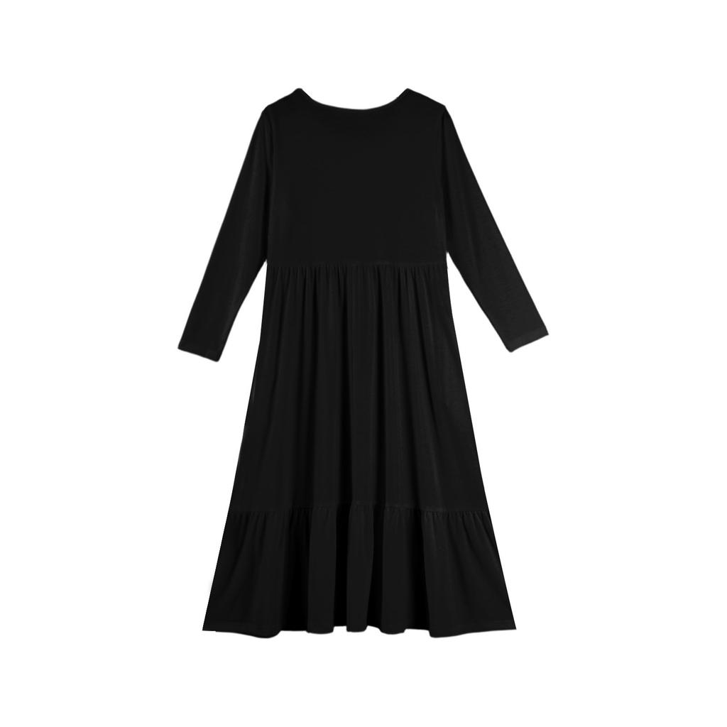 Girls' Maxi Dress Casual Holiday Dresses - Long Sleeve Dress With Pockets For 4-14Y