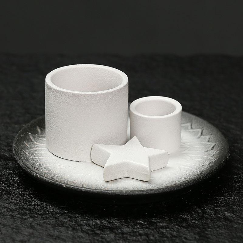 Ceramic Aromatherapy Candle Holder Minimalist Nordic Style Sage Incense Burner Home Decor